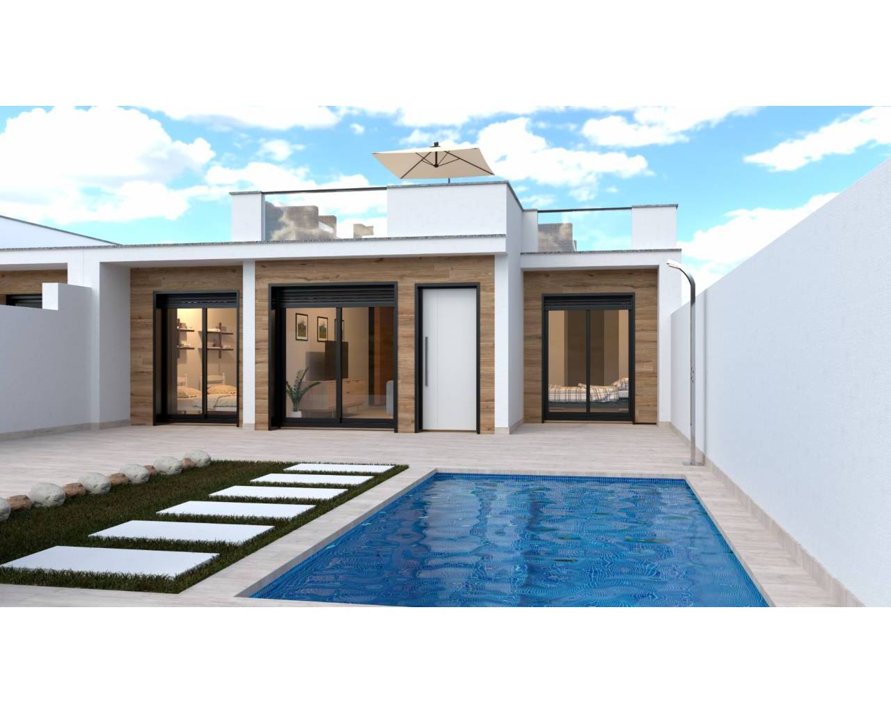 Semi-detached villa - New Build - San Javier - Roda